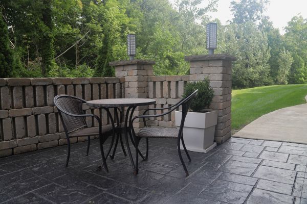 Stamped Concrete Patio Installation in South Jordan