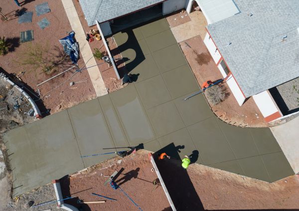 Concrete Driveway Finishing in South Jordan